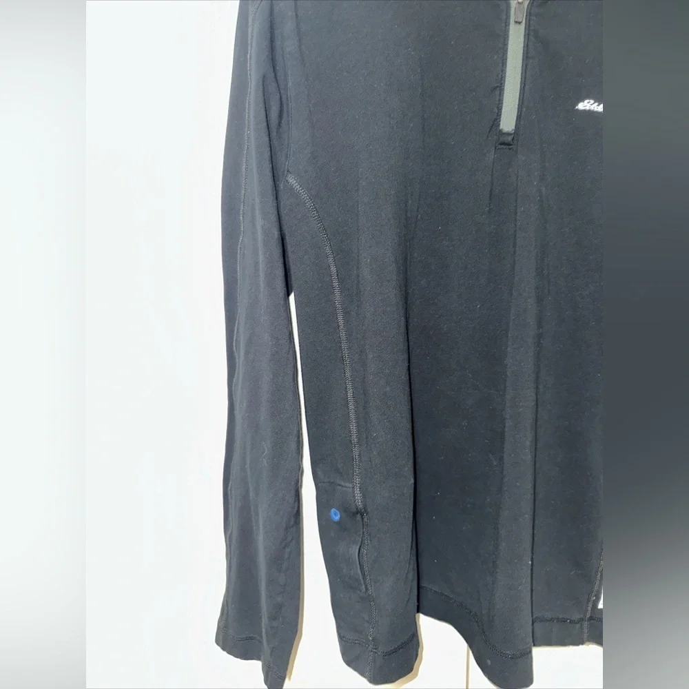 Eddie Bauer Travex FreeDry Lightweight Quarterzip Longsleeve M Black